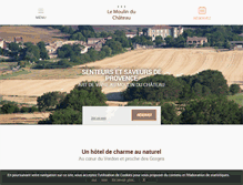 Tablet Screenshot of moulin-du-chateau.com